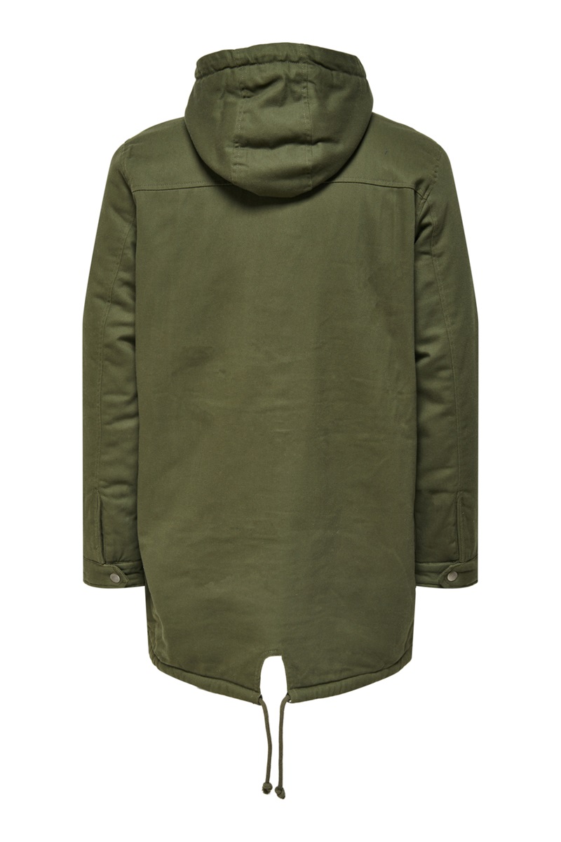 Mont Only Sons 22KW21000027 540 6600021262353 Only Sons Onsalex Teddy Parka Jacket Exp Re Erkek Mont 22011787 OL VE N GHT