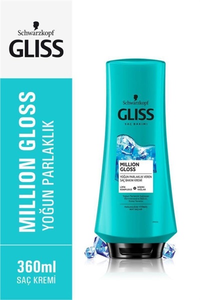 Saç Kremi Million Gloss Parlak Mat 360 ml Gliss STD