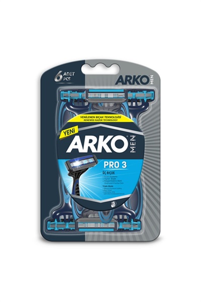 Sys 3 Blis 6lı Poşet Tıraş Bıçağı Arko STD