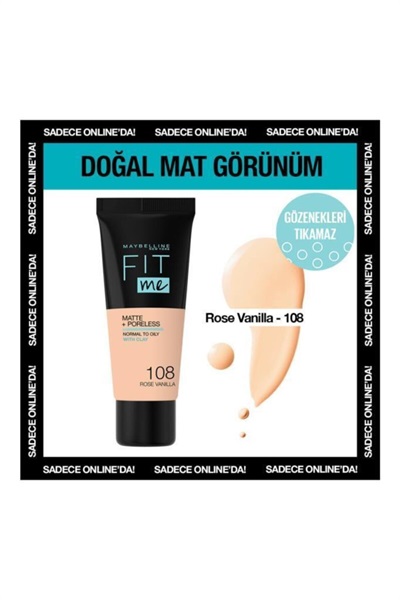ME FDT MAT.TB.NUinter 108 Rose -LOREAL FIT 