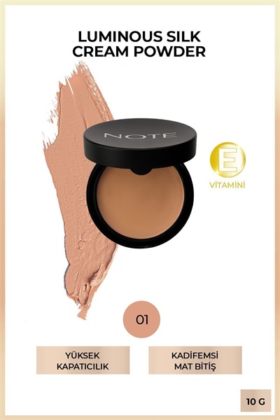 NOTE LUMINOUS SILK CREAM POWDER 01 BEIGE 007.1037 