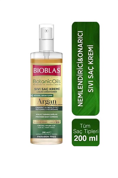 Sıvı Saç Kremi Argan Yağlı 200 Ml Bioblas STD