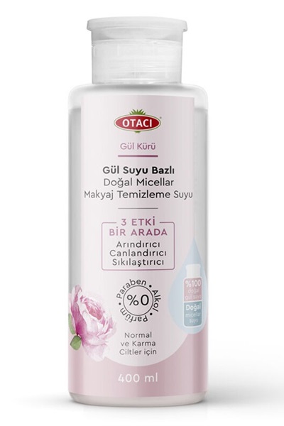 Gül Kürü Gül Suyu Bazlı Makyaj Temizleme Suyu 400ml Otacı STD