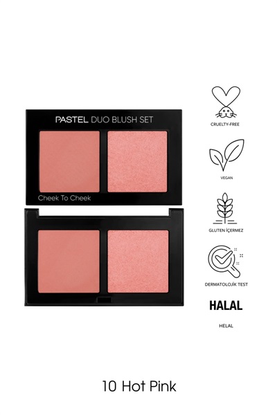 Prof Duo Blush Set Chek 10 Pastel STD