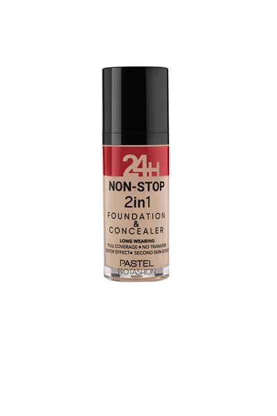 Prof 24H Non-Stop 2In1fond&Conc.606 Pastel STD