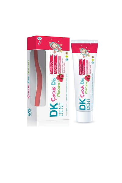 Dent Ahududu Çocuk Diş Macunu 50ml+Diş Fırçası Dermokil STD