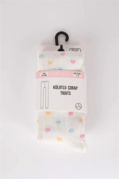 Defacto Kız Çocuk Çorap Y5012A6/WT1 WHITE (000)