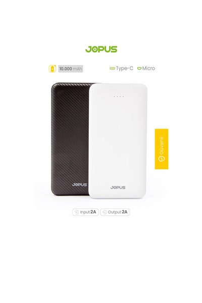 Power Bank JP-P06 Lostar C 10000mah Jopus Siyah