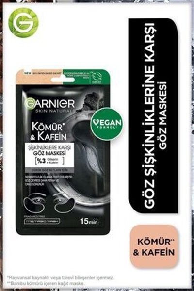 Maske Kömür + Kafein Göz GA STD