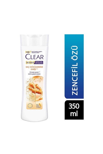 Şamp. 350 ml Saç Dökülme Karşıtı (Zencefil) Clear STD