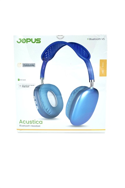 Bluetooth Kulaklýk Acustica Mikrofonlu Mavi Jopus STD