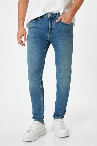 Koton Erkek Jean Pantolon 4SAM40109ND ORTA İNDİGO