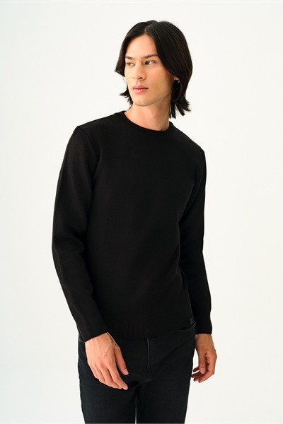 Loft Erkek Kazak LF2036726 BLACK