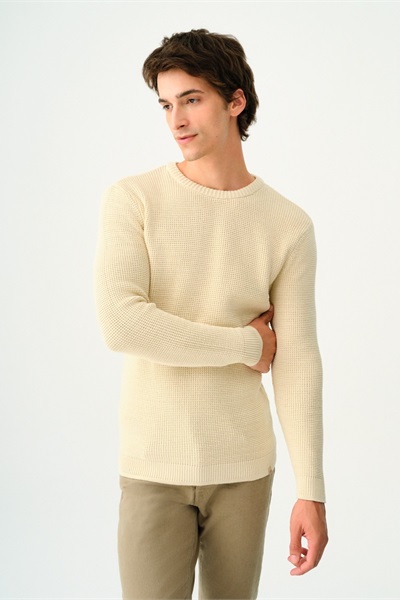 Loft Erkek Kazak LF2036900 ECRU