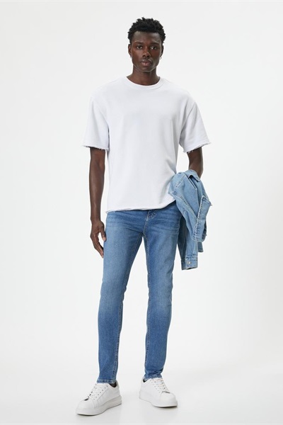 Koton Mıchael Erkek Jean Pantolon 4SAM40108ND AÇIK İNDİGO