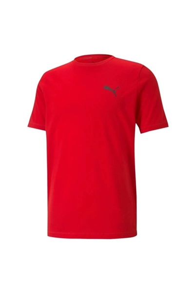 Puma Actıve Small Logo Tee Unisex T-shirt 586725-11 High Risk Red