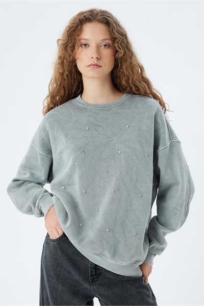 Koton Kadın Sweat 5WAL10125IK GRİ