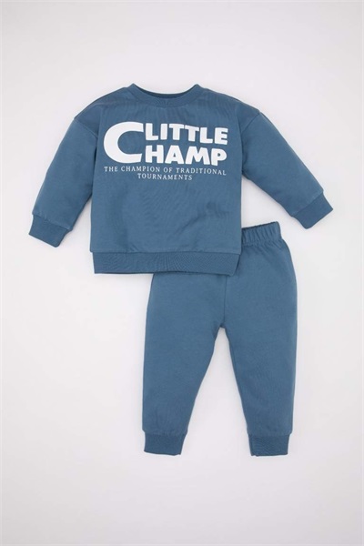 Defacto Erkek Bebek Sweat Takım D0716A5/BE88 BLUE