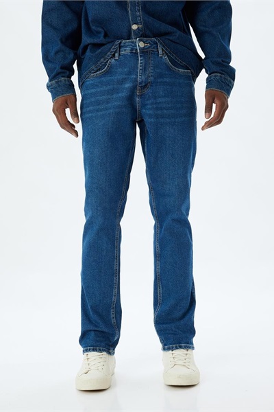 Koton Erkek Jean Pantolon 5WAM40001ND KOYU İNDİGO