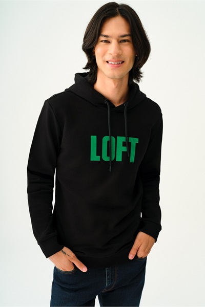 Loft Erkek Sweat LF2038105 BLACK/GREEN
