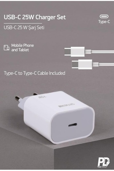 Type-C Şarj Seti Sps-11 Felione PD/25W Beyaz Simex BEYAZ