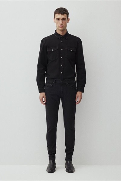 Mavi James Erkek Jean Pantolon M0042487866 Deep Smoke Lux Black