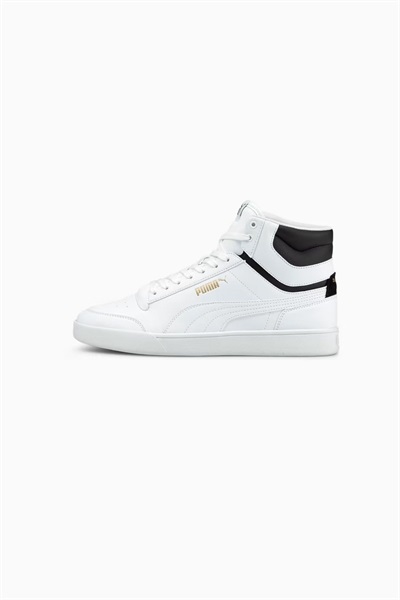 Puma Puma Shuffle Mid Unisex Spor Ayakkabı 380748-01 White-White-Black-Team Gold