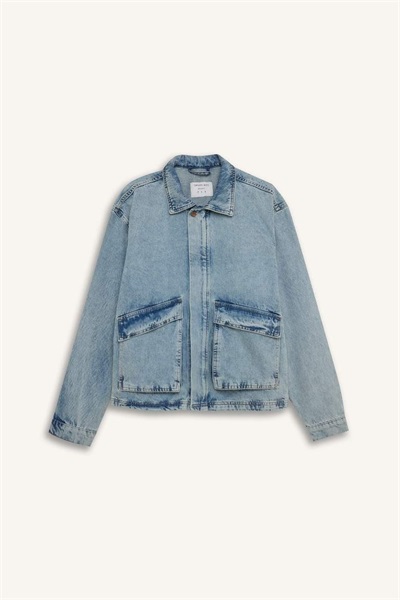 Defacto Erkek Jean Ceket D5884AX/NM28 MID BLUE