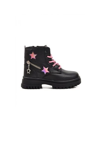 Çocuk  Bot PK24-1525P Siyah-Pembe