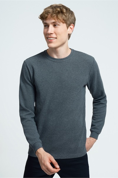 Loft Erkek Sweat LF2034194 ANTHRACITE MELANGE