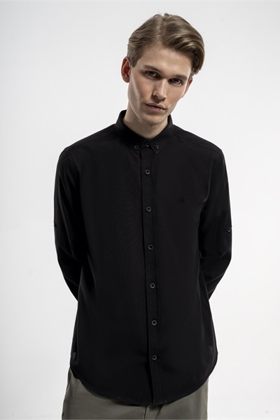 Loft Erkek Uzun Kol Gömlek LF2027896 BLACK
