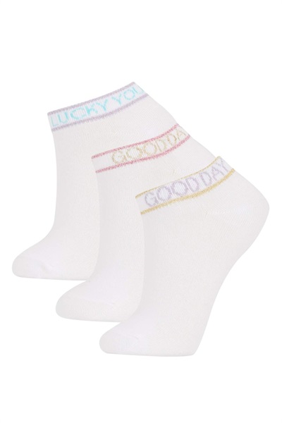 Defacto Kız Çocu Kısa Çorap Z8811A6/WT1 WHITE (000)