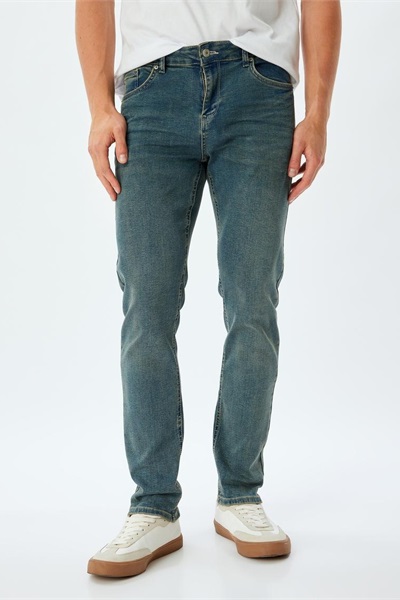Koton Erkek Jean Pantolon 5WAM40078ID PETROL