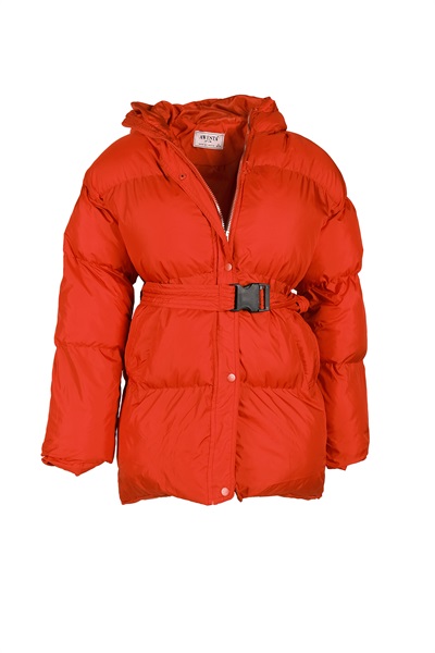  Kadın Mont 011 Kırmızı