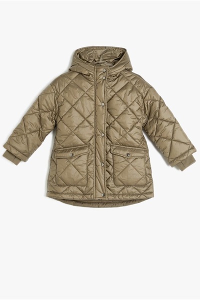 Koton  Kız Çocuk Mont 5WKG00028AW HAKİ