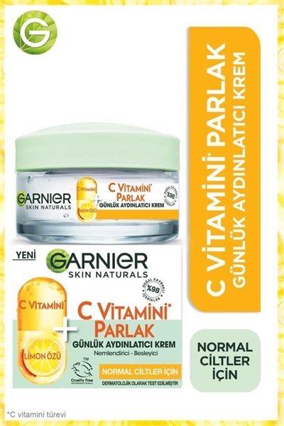 C Vitamini Günlük Aydınlatıcı Krem 50 ml Garnier STD
