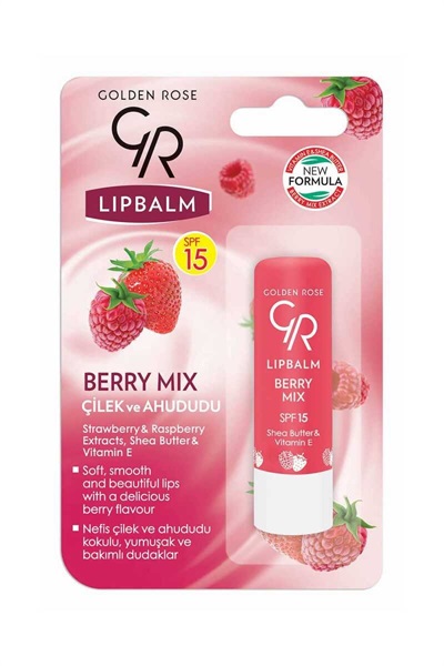 Rose Lip Balm No: 09 Berry Mix Golden STD