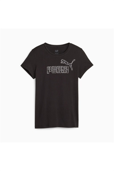 Puma Ess+ Anımal Tee Kadın Sweat 675961-01 BLACK