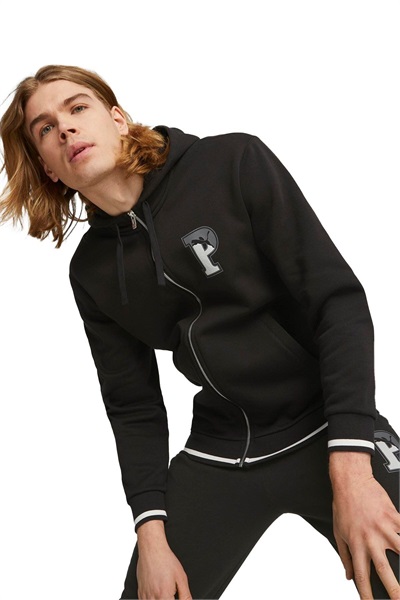 Puma Puma Squad Fz Hoodie Fl Erkek Sweat 676789-01 BLACK