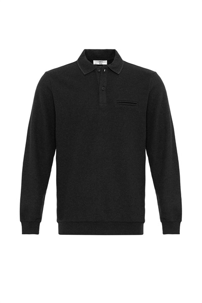 Polo Yaka Selanik  Sweat Tr2013600085 Siyah