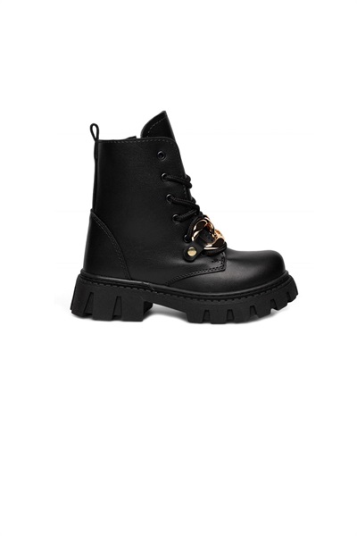 Kidskids Filet 489  Çocuk Bot KSN04C489 Cilt Altın Zincir Krem