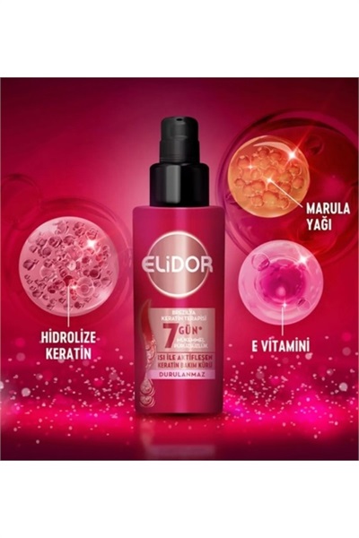 Brezilya Keratin 90 ml Terapisi Bakım Kürü Elidor STD