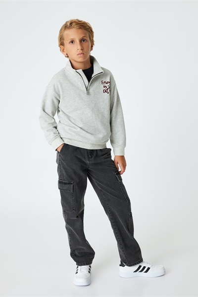 Koton Erkek Çocuk Sweat 5WKB10505TK GRİ