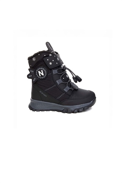 N-drops 014 Patik Çocuk Bot MDE05P014 Siyah Füme