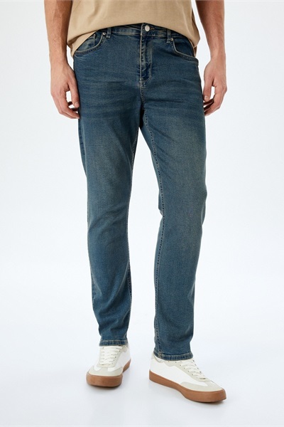 Koton Erkek Jean Pantolon 5SAM40026ND PETROL