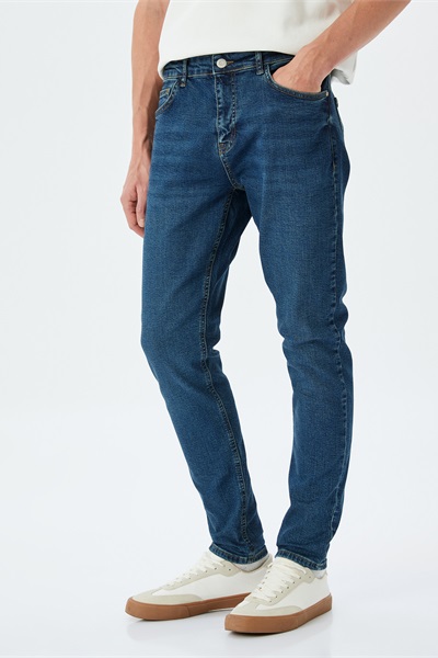 Koton MICHEAL Skinny Erkek Jean  Pantolon 5SAM40040ID ORTA İNDİGO