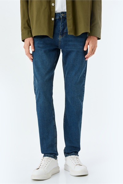 Koton BRAD SLIM Erkek Jean  Pantolon 5SAM40042ID ORTA İNDİGO
