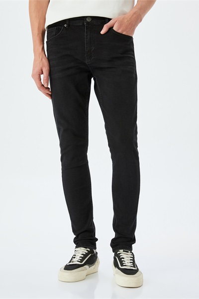 Koton JUSTIN Super Skinny Erkek Jean  Pantolon 5SAM40044ID SİYAH