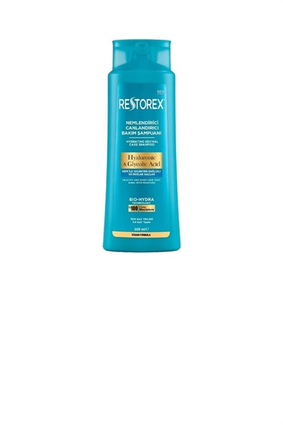 Şampuan Hyaluronic Glycolic Acid Tüm Saç Tipleri 500 Ml Restorex STD