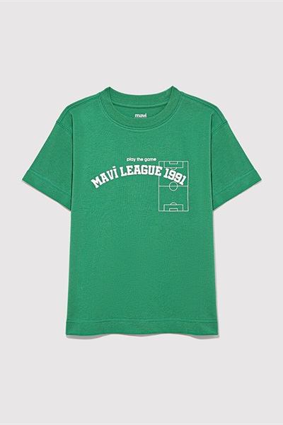 Mavi Game Day Baskılı Erkek Çocuk T-Shirt M6610265-71843 Parlak Yeşil